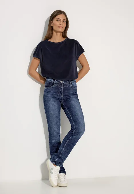 Slanke jeans mid blue wash