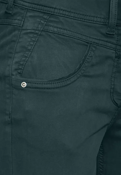 Hose im Slim Fit fir green