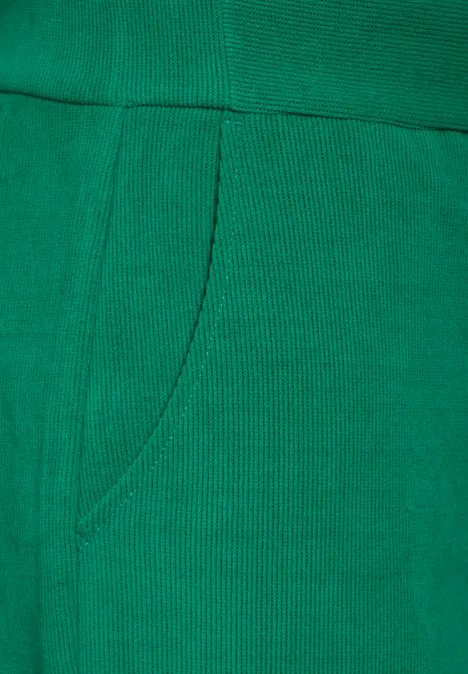 Cord-Hose im Loose Fit malachite green
