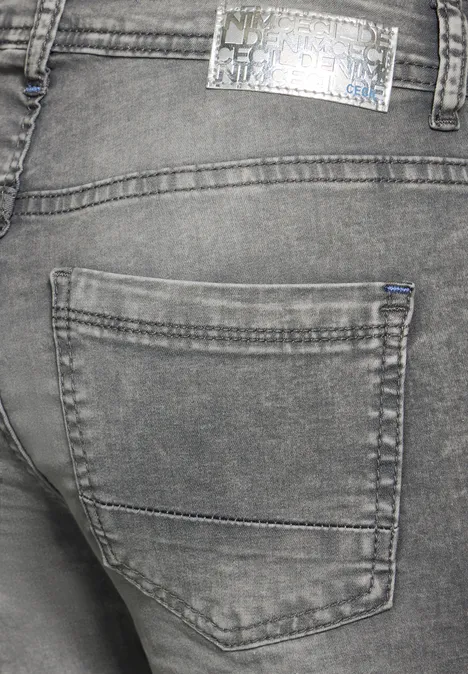 Jeans im Slim Fit light grey stone wash