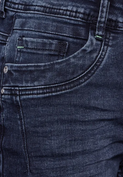 Jeans im Slim Fit blue black used wash