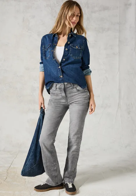 Bootcut Jeans mid grey wash