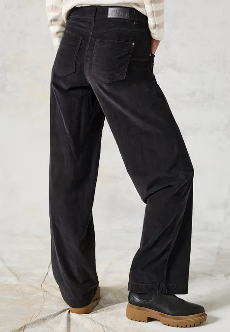 Cordhose im Loose Fit carbon grey