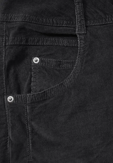 Cordhose im Loose Fit carbon grey