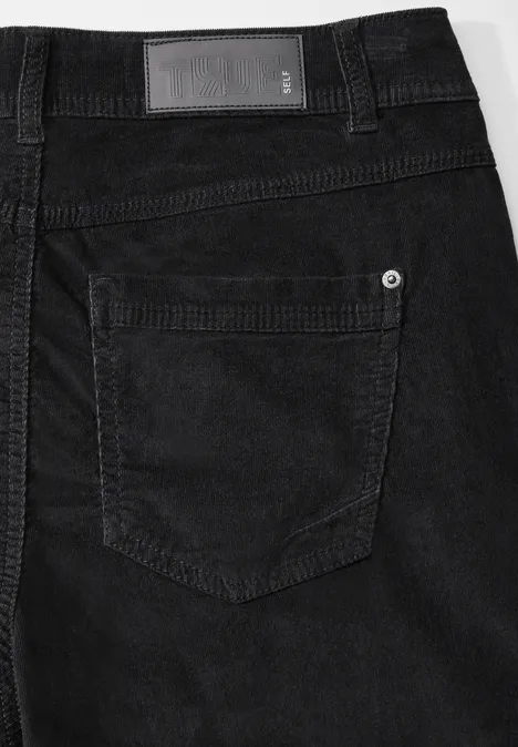 Cordhose im Loose Fit carbon grey
