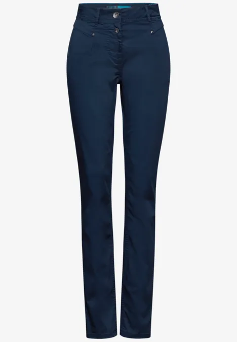 Hose im Slim Fit deep petrol