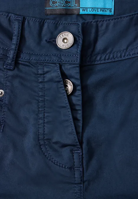 Hose im Slim Fit deep petrol