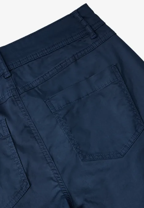 Hose im Slim Fit deep petrol
