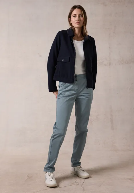 Hose im Casual Fit dove blue