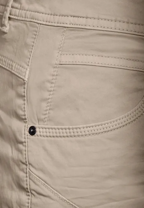 Hose im Casual Fit light hazel beige