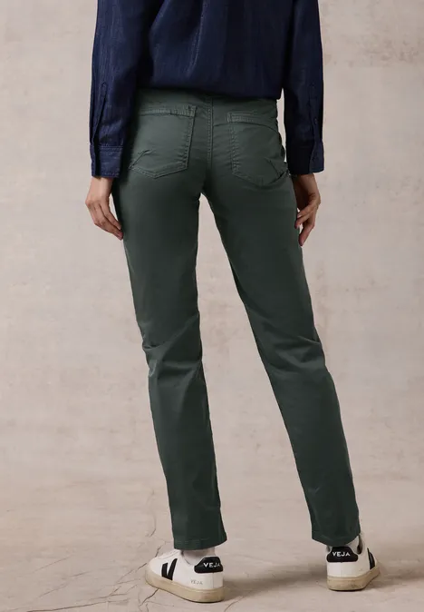 Hose im Casual Fit active khaki