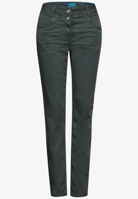 Hose im Casual Fit active khaki