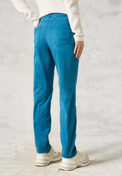 Hose im Washed-Look celestial aqua blue