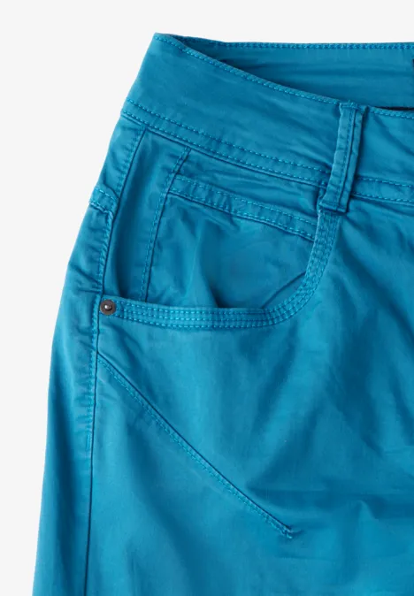 Hose im Washed-Look celestial aqua blue