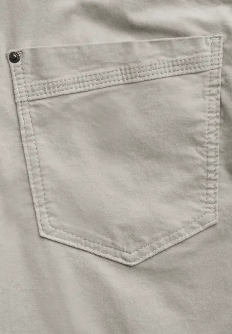 Hose im Velvet-Look soft silver