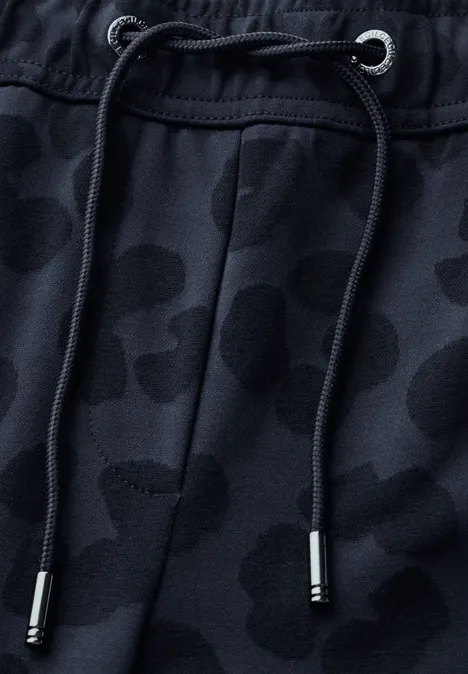 Hose mit Leo-Muster universal blue