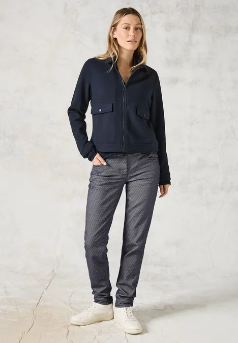 Bedruckte Hose Black
