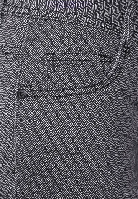 Bedruckte Hose Black
