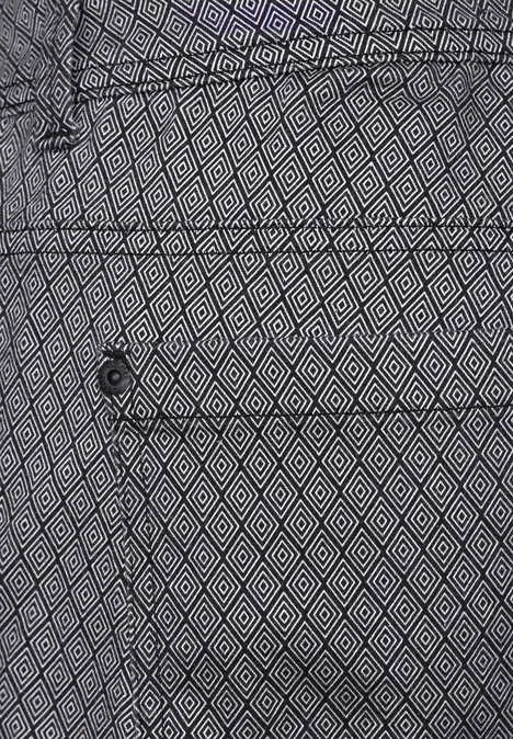 Bedruckte Hose Black