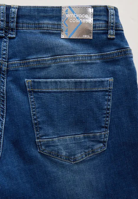 Wide Leg Jeans mid blue wash