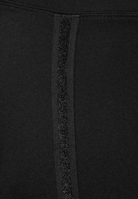 Leggings mit Glitzer-Tape Black