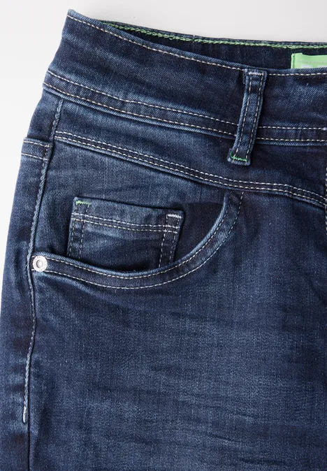 Jeans im Slim Fit dark blue random wash