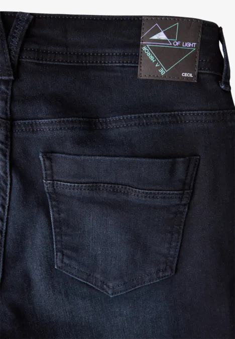 Thermo Jeans Straight Leg blue black washed