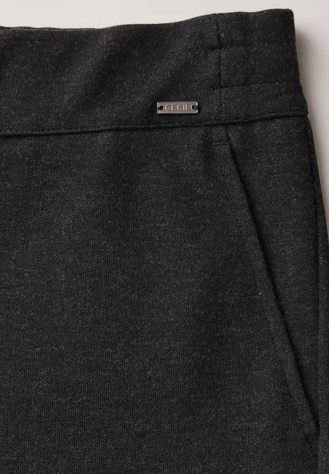Hose mit Glitzer-Details flint grey melange