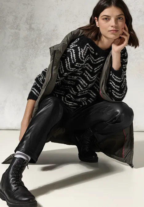 Hose mit beschichteter Front Black