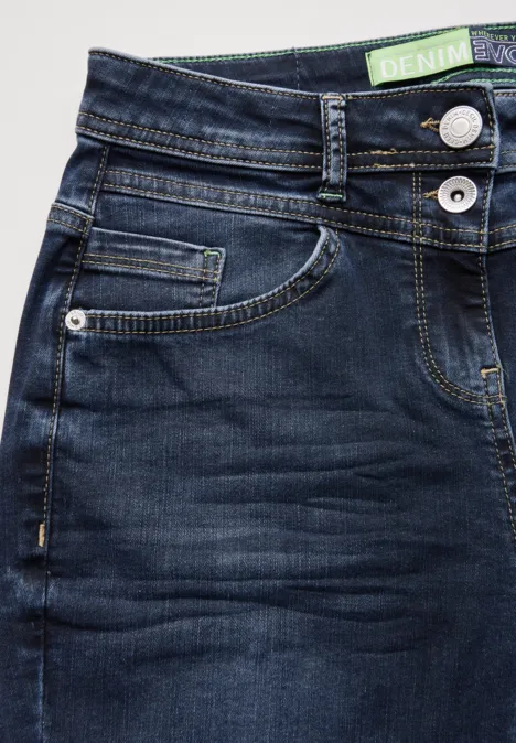 Straight Leg Jeans blue black random wash