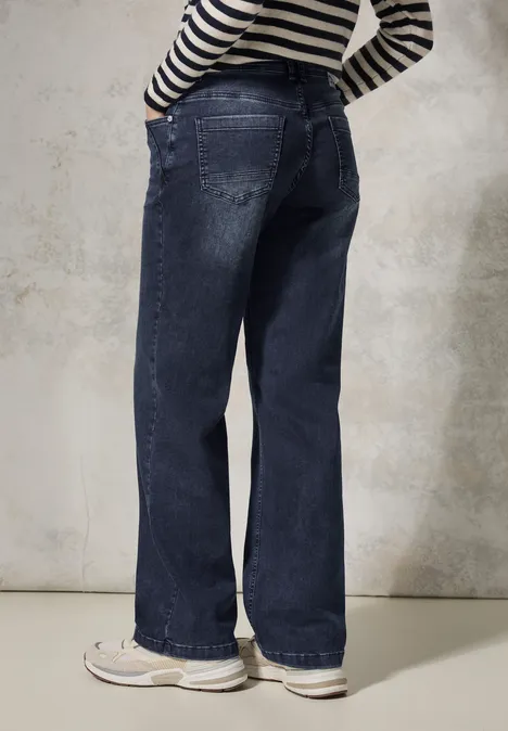 Jeans à jambes larges Dark blue wash