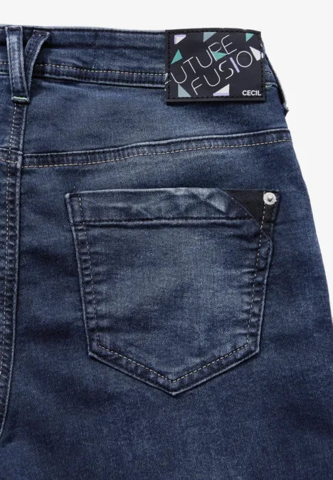 Straight Leg Jeans Dark blue wash