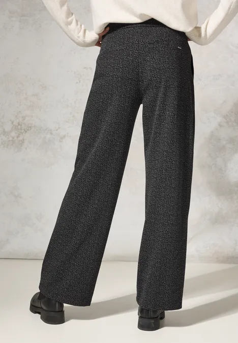 Hose im Two-Tone-Look Black