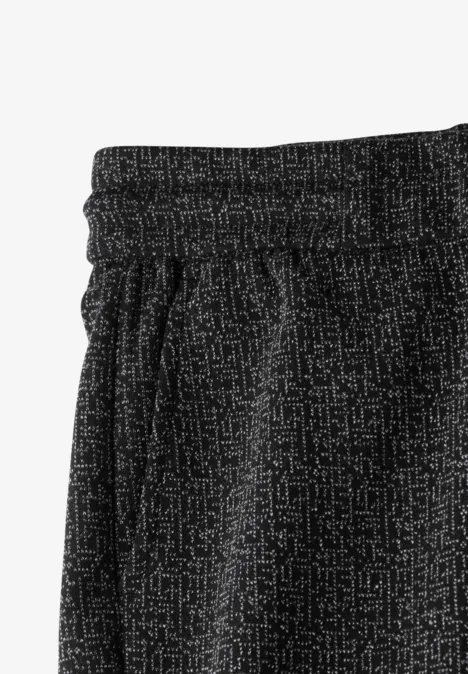 Hose in Two-Tone-Optik Black