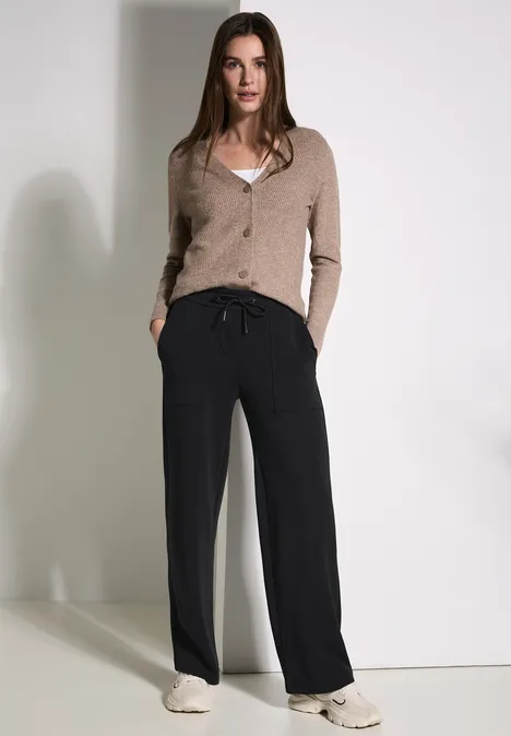 Wide Leg Hose Black