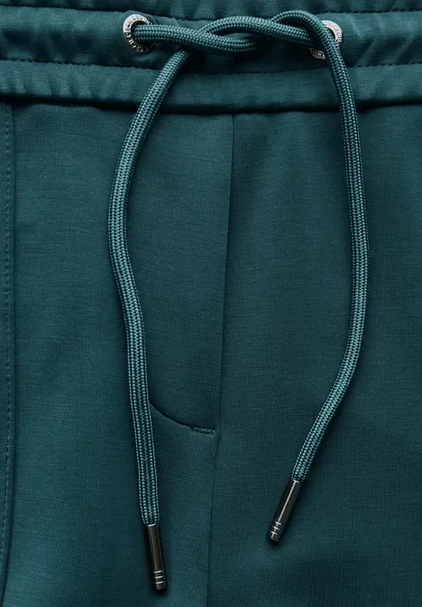 Wide Leg Hose petrol green