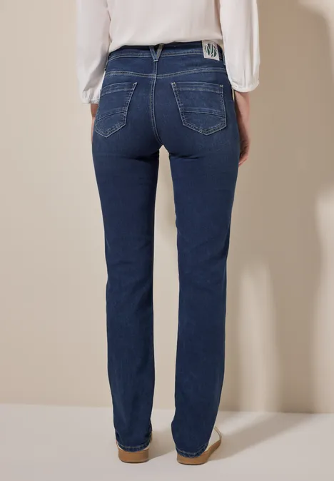 Straight Leg Jeans mid blue wash