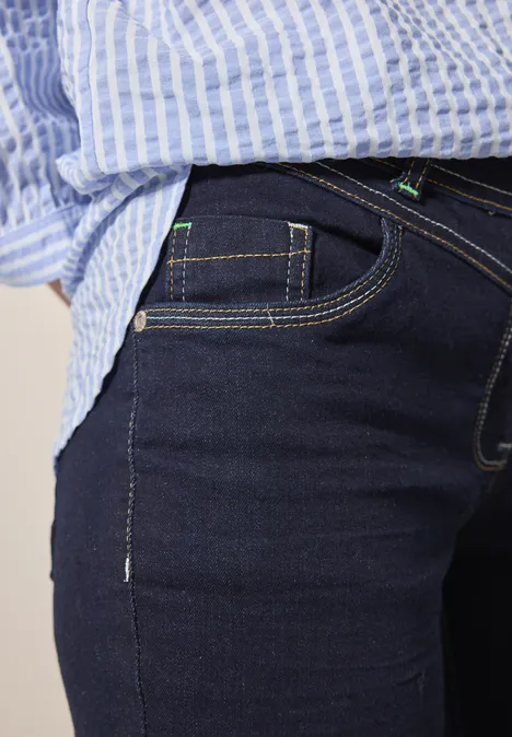 Straight Leg Jeans rinsed wash