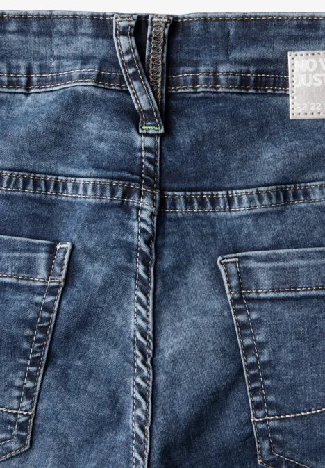 Jeans im Casual Fit mid blue used wash