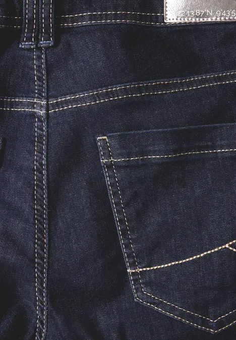 Wide Leg Jeans rinsed wash