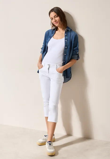 3/4 Jeans White