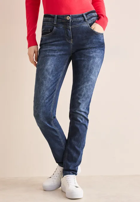 Jeans im Casual Fit Dark blue wash