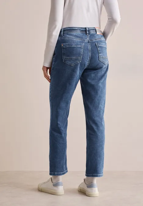 Jeans en coupe casual mid blue wash