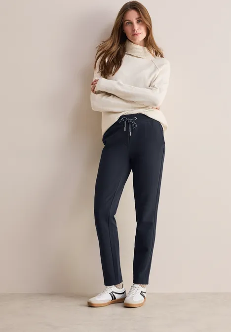 Twill Hose im Casual Fit universal blue