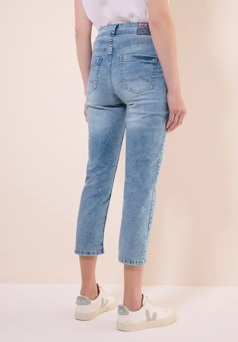 3/4 Jeans light blue washed