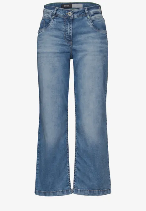 Wide Leg Jeans light blue washed