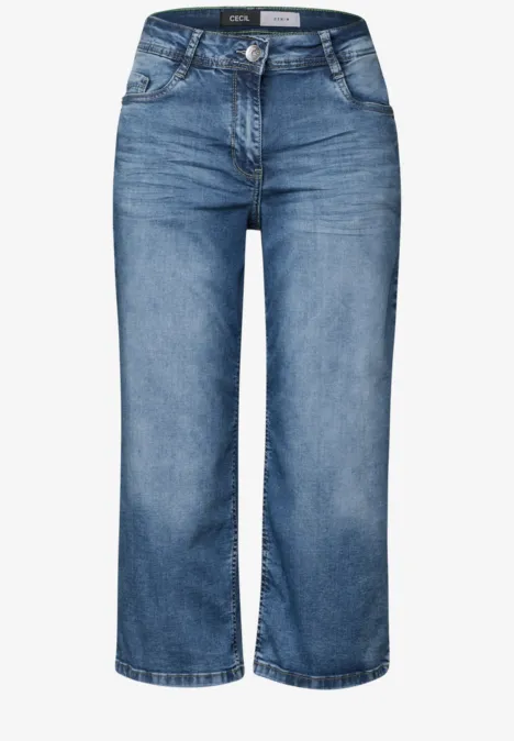 3/4 spijkerbroek authentic used wash