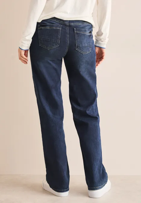 Wide Leg Jeans Dark blue wash