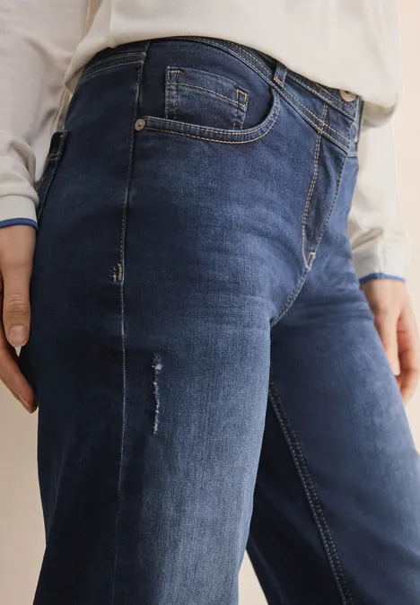Wide Leg Jeans Dark blue wash