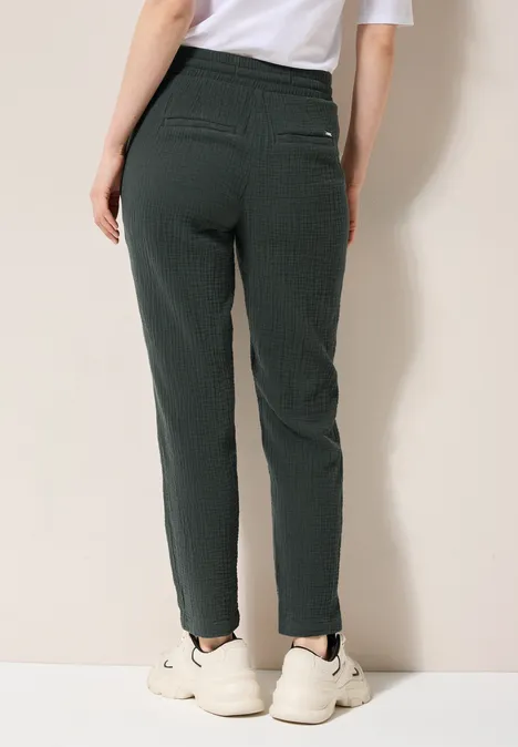 Musselin Hose slate khaki